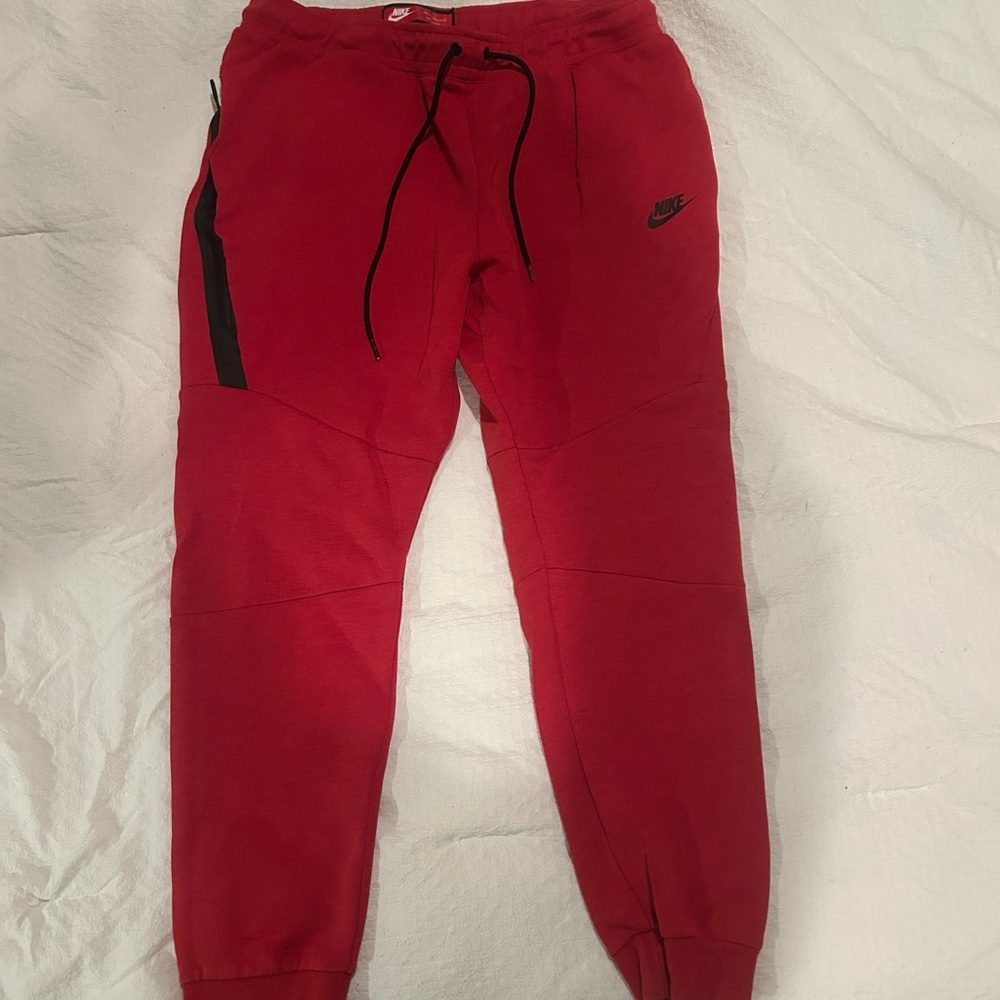 Red Nike Tech Jogger